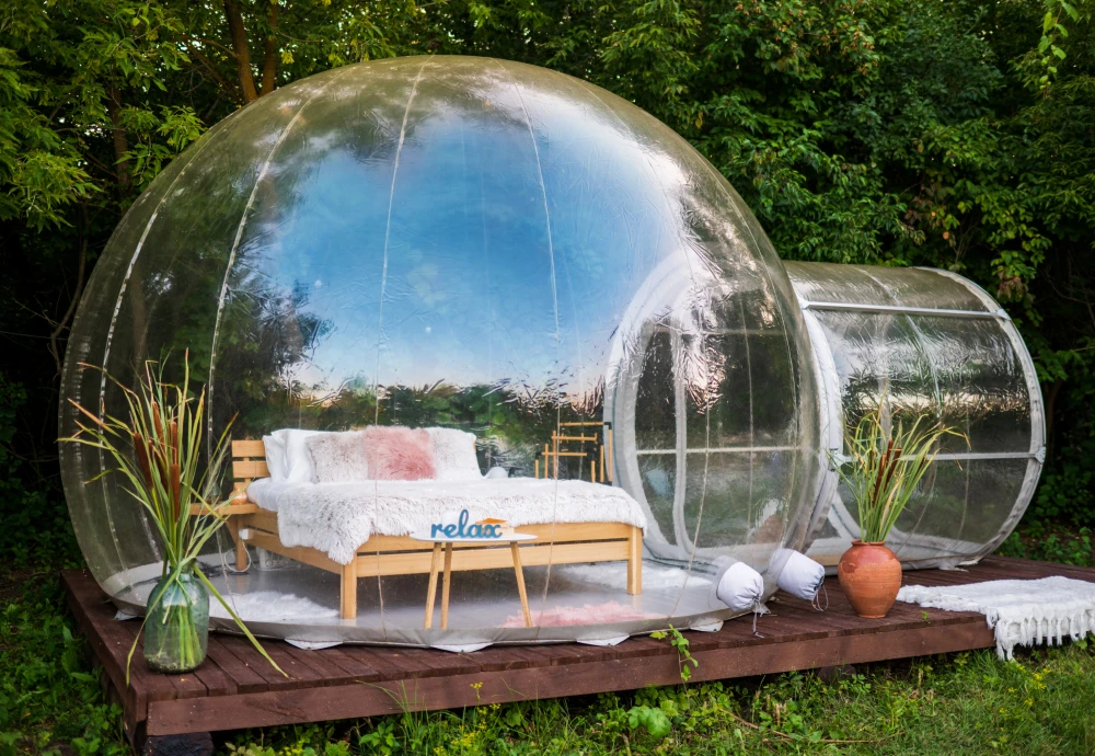 transparent bubble tent