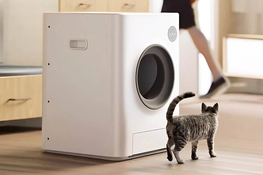 spinning cat litter box