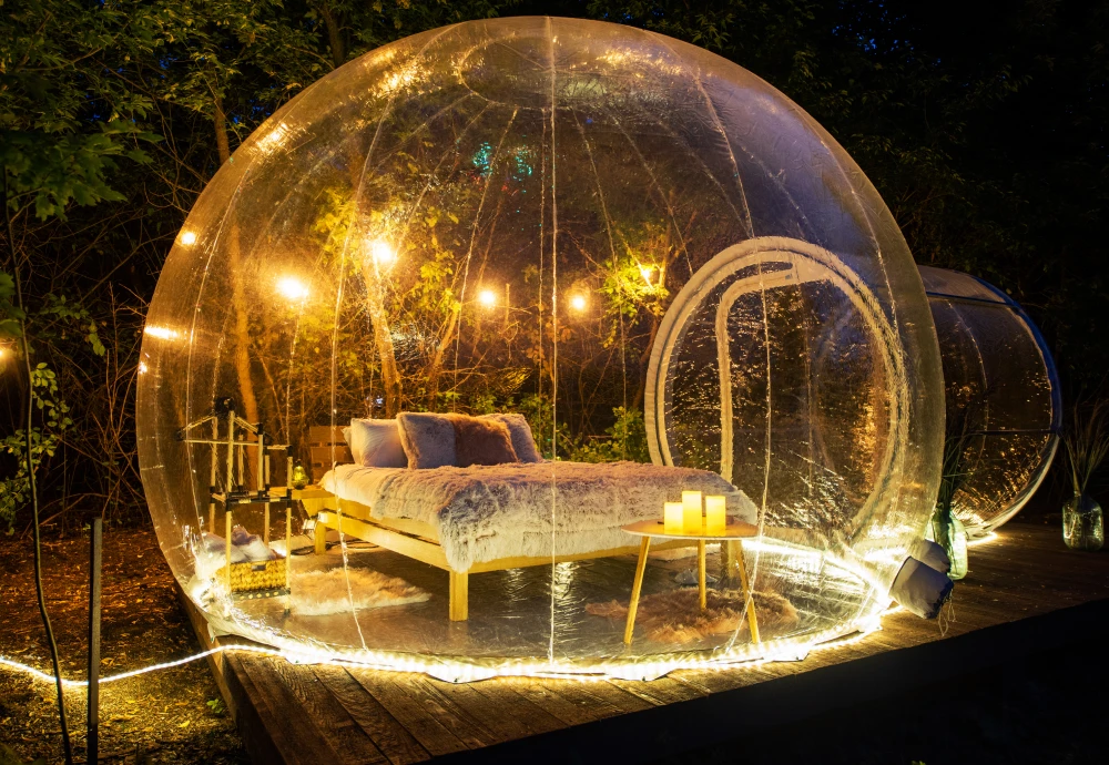 transparent bubble tent