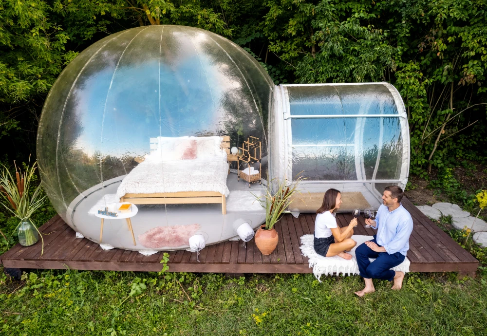 transparent bubble tent